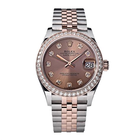 rolex datejust diamond rose gold|Rolex Datejust 31mm everose gold.